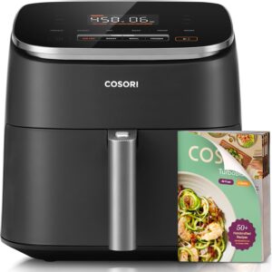 Cosori 9-in-1 TurboBlaze Air Fryer 6 Qt, Premium Ceramic Coating, 90°–450°F, Precise Heating for Even Results