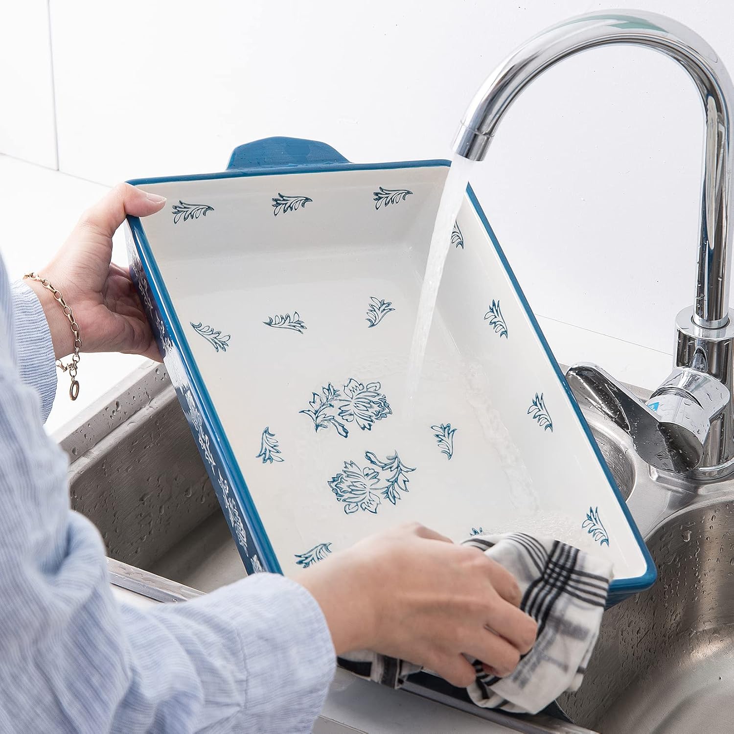 Wisenvoy Baking Dish Ceramic Lasagna Pan Casserole Dish 3-Piece Bakeware Sets Baking Dishes Baking Set Baking Dish Set - Image 5