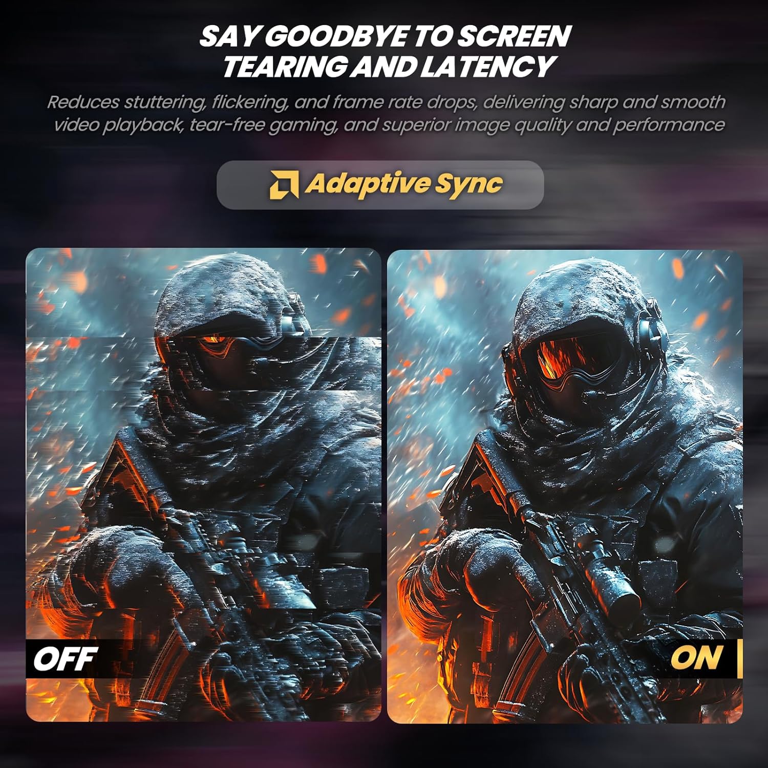 CRUA 27" 240Hz Gaming Monitor, 2k QHD(2560 * 1440P) IPS Screen Computer Monitor, Supports AMD Freesync, 120% sRGB, Blue Light Filter, Built-in Speakers, Wall Mountable Installs(HDMI 2.0/DP 1.4)-White - Image 6