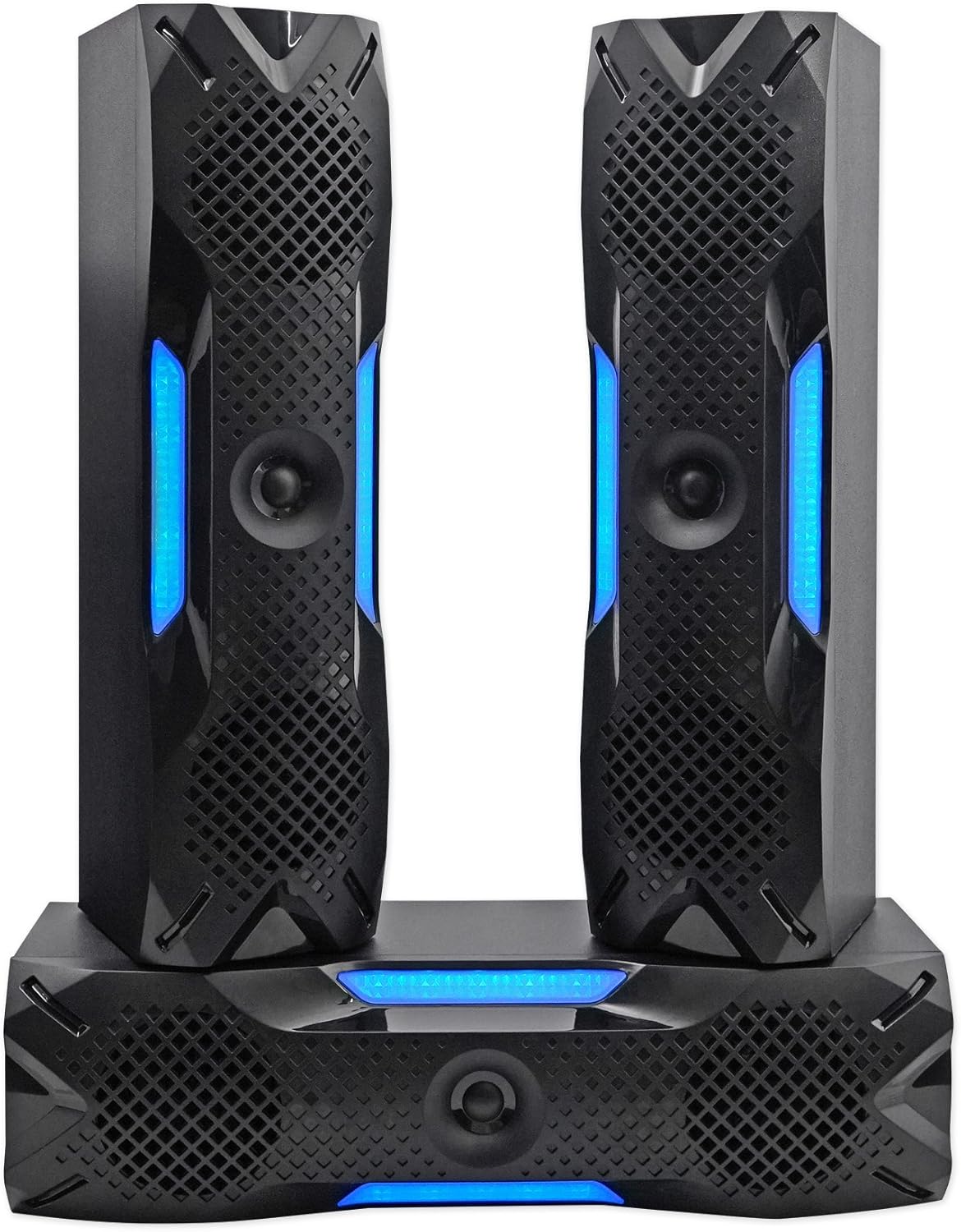 Rockville HTS56 1000W 5.1 Channel Home Theater System, Bluetooth, USB, 8" Subwoofer, LED Light Effects, Remote Control, Optical Input, for Movies, Music & Karaoke - Image 3