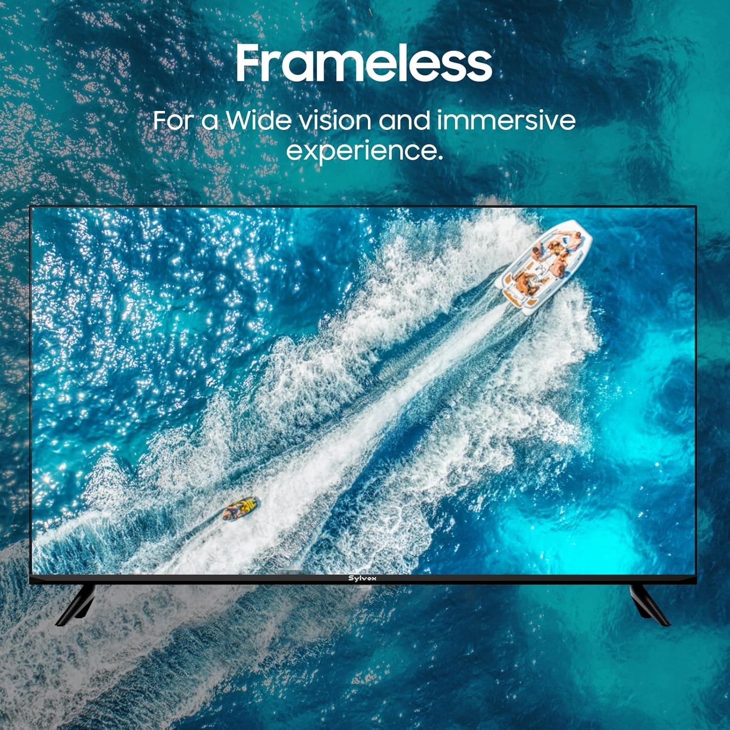 SYLVOX 12 Volt TV, 40" Smart Television 1080P with Google OS Support Voice Remote Screencast ATSC NTSC WiFi Bluetooth HDMI USB, AC/DC Powered, 12V TV for RV Camper Boat Coastal Home (Marine Series) - Image 8