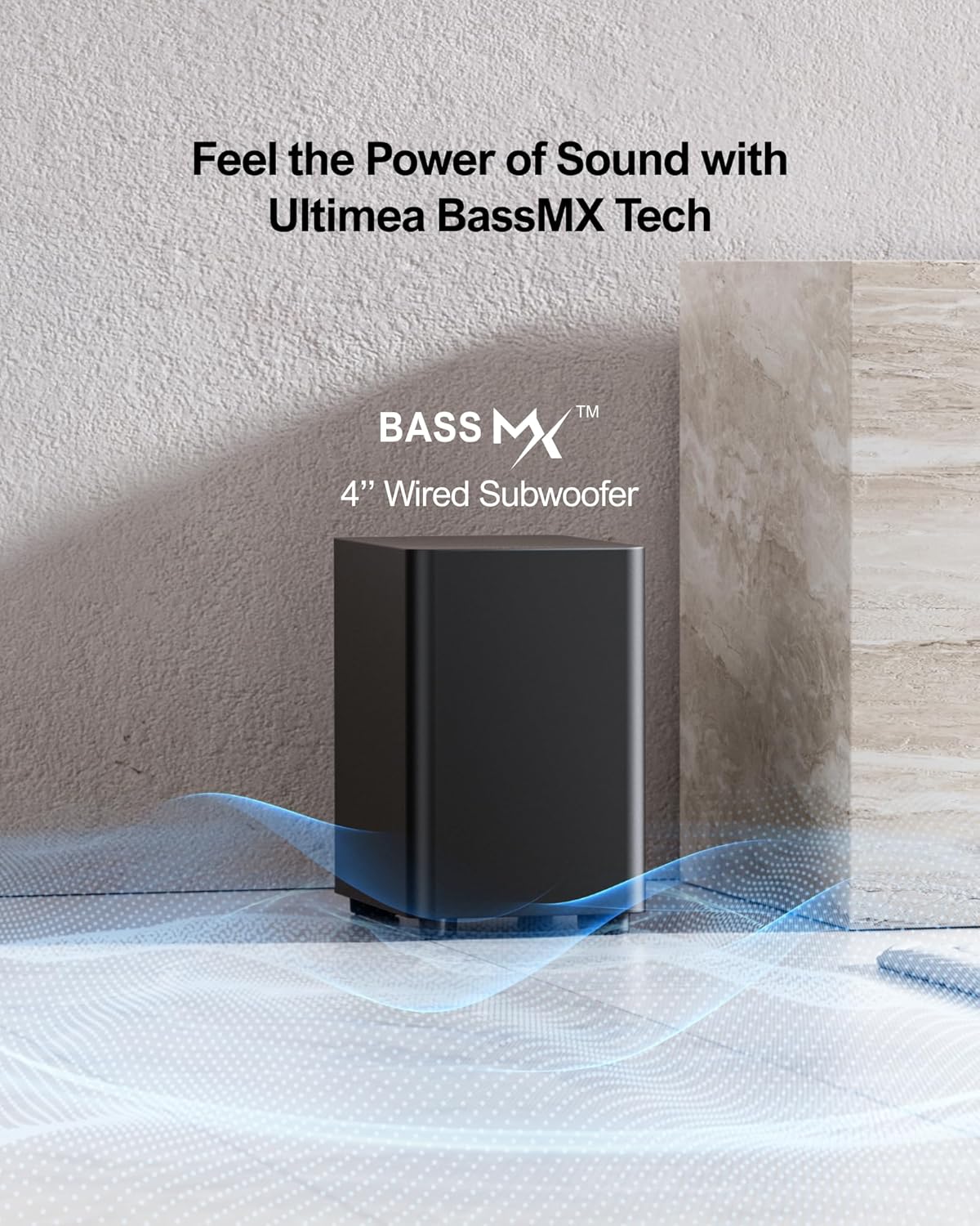 ULTIMEA 5.1ch Sound Bar with Dolby Atmos, Surround Sound System for TV, Sound Bar for Smart TV and Home Theater, App Control, TV Soundbar with Subwoofer, 2 Surround Speakers, HDMI eARC, Aura A50 Pro - Image 5