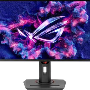 ASUS ROG Strix 26.5” 1440P QD-OLED Gaming Monitor (XG27ACDNG) -QHD (2560×1440), 360Hz, 0.03ms, Custom Heatsink, OLED Care+, G-SYNC Compatible, 99% DCI-P3, DisplayWidget, AI Gaming, 3yr Warranty