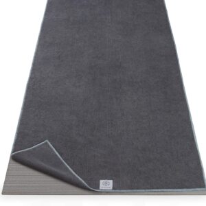 Gaiam Yoga Mat Towel Microfiber Mat-Sized Yoga Towel for Hot Yoga