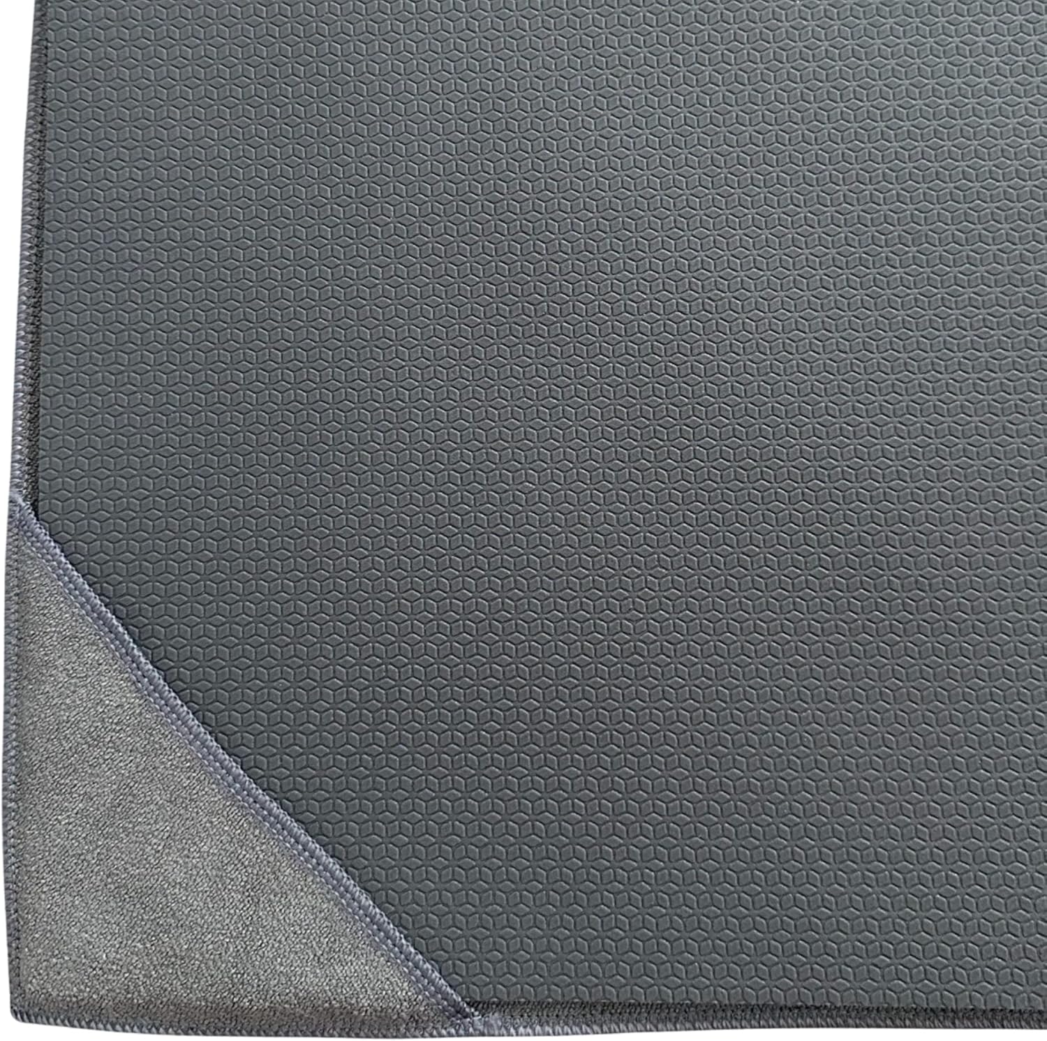 Non Slip Yoga Towel with Corner Pockets, Mat-Sized 24"x72", 100% Microfiber Sweat Absorbent, Perfect for Hot Yoga, Bikram, Pilates and More (Grey) - Image 3
