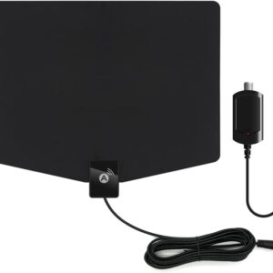 2025 TV Antenna for Local Channels tv Antenna Outdoor 200+ Miles Long Range Indoor tv Antenna for Smart 16.5ft Cable HD Antenna Supports 4K 8K1080p