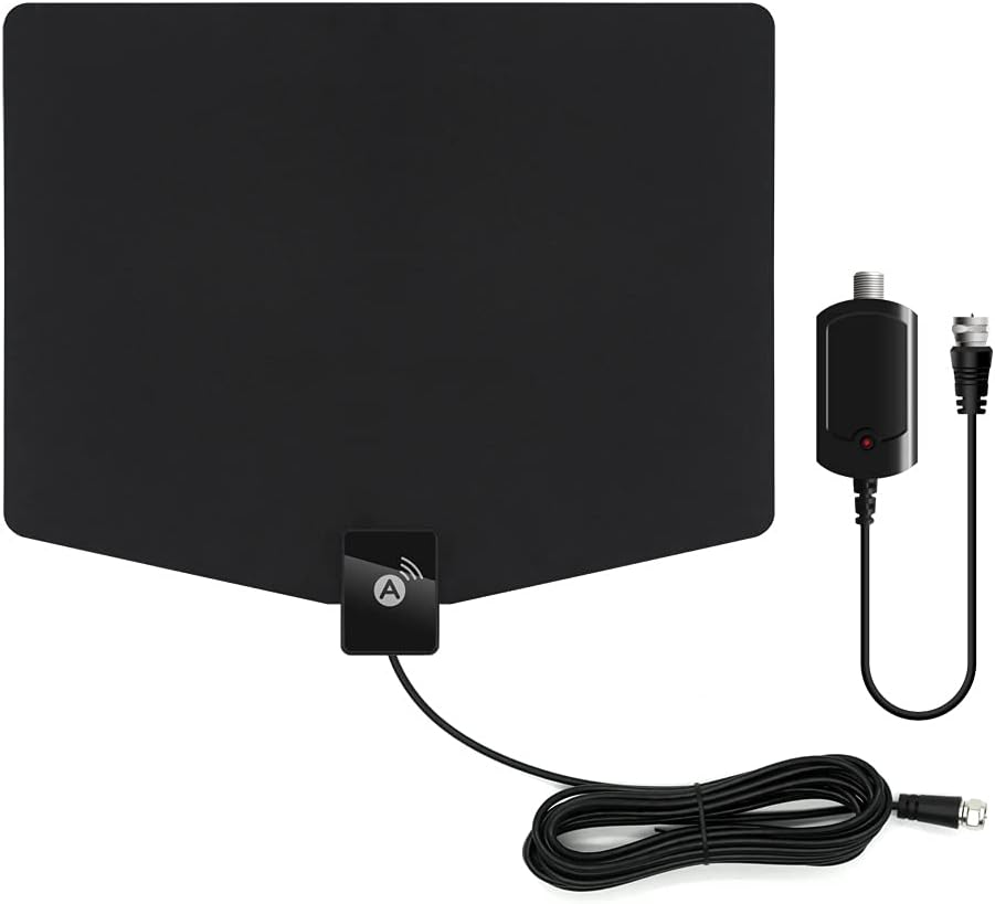 2025 TV Antenna for Local Channels tv Antenna Outdoor 200+ Miles Long Range Indoor tv Antenna for Smart 16.5ft Cable HD Antenna Supports 4K 8K1080p