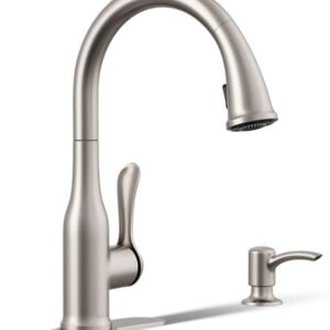 Kohler K-R23863-SD-VS Motif Kitchen Sink Faucet, Vibrant Stainless