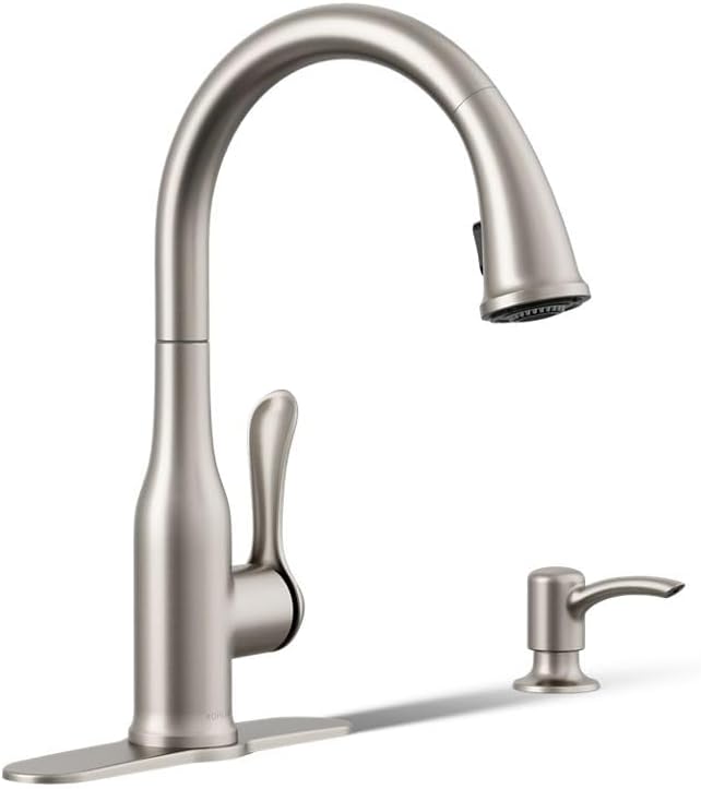 Kohler K-R23863-SD-VS Motif Kitchen Sink Faucet, Vibrant Stainless