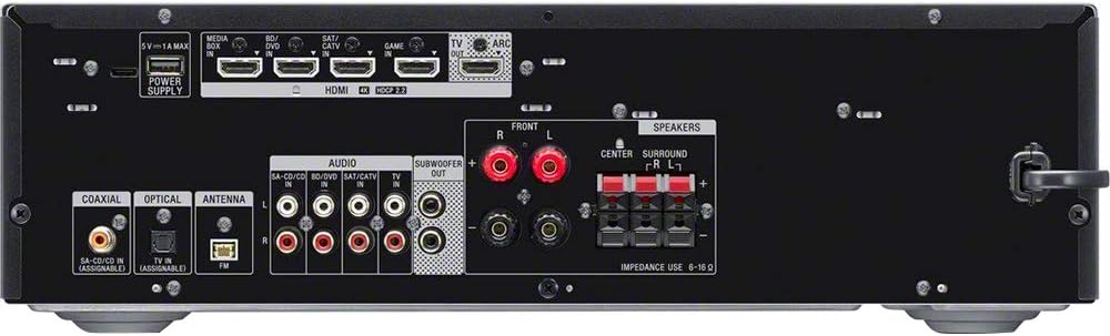 Sony STRDH590 5.2 Multi-Channel 4k HDR AV Receiver with Deco Gear HDMI Cable Bundle - Image 4