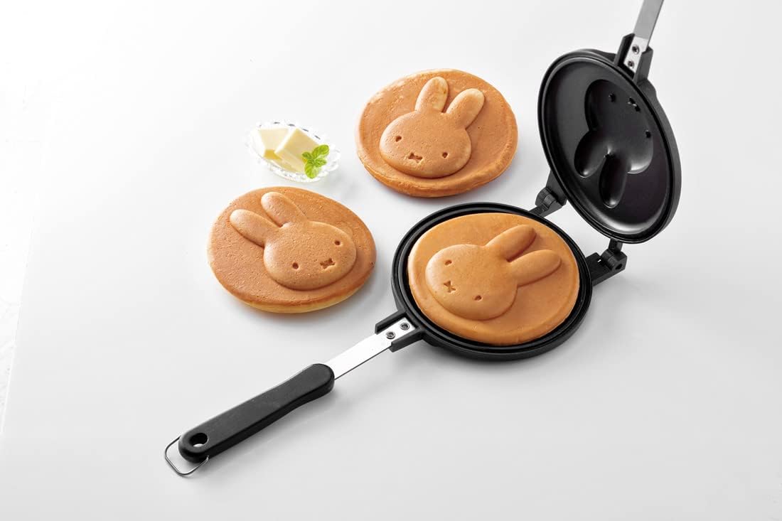 Skater ALHOC1-A Pancake Maker, Fun for Parents and Children, Direct Fire, Aluminum, Miffy Easy Care - Image 5