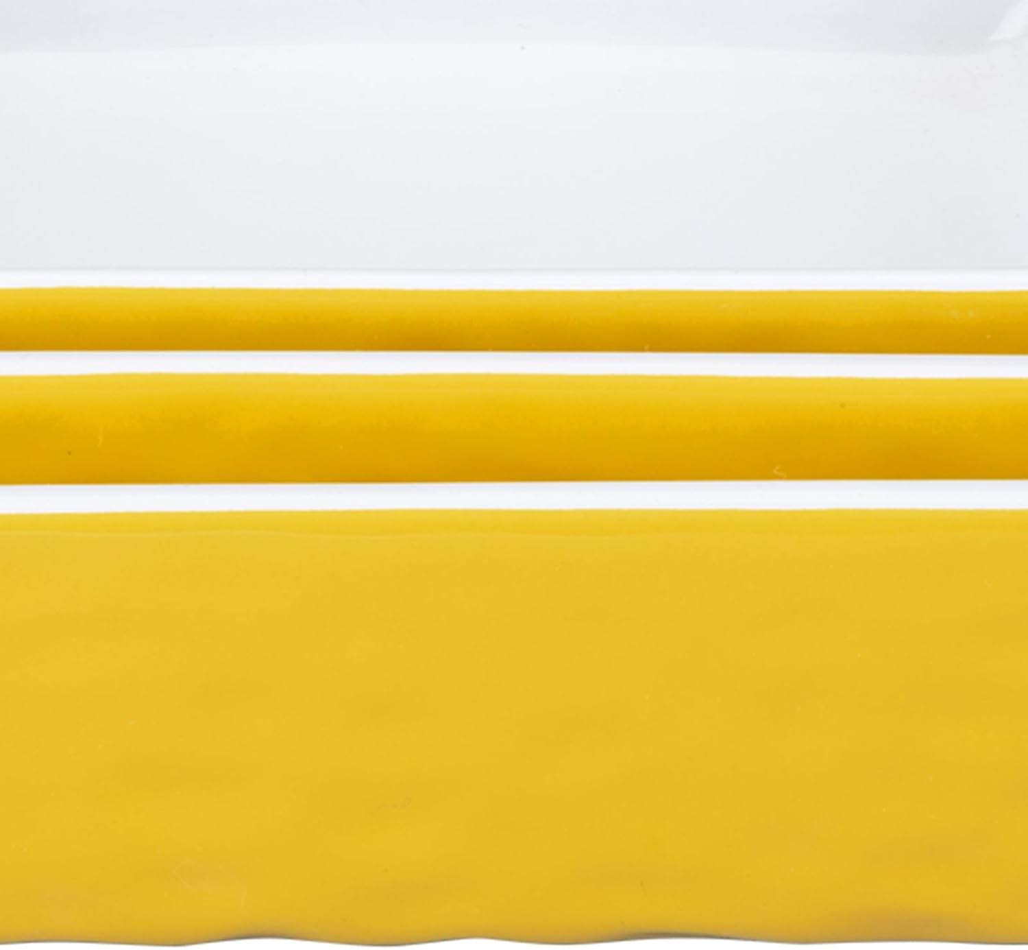 GarveeHome Baking Dishes Set of 3, Ceramic Bakeware Set with Handles, Porcelain Baking Pan Casserole Dishes for Oven and Microwave, Deep Lasagna Pan for Baking, Cooking, Wedding Gift - Yellow - Image 4