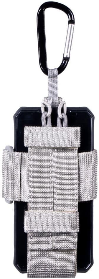 Ulefone Armor Molle Holster Cover Case for Most Phone/Radio Gray for Ulefone Armor 34 pro Armor 33 PRO 29 PRO 28 Ultra 27T PRO 26 Ultra Armor 24 X16 PRO X32 Rugged Smartphone - Image 4