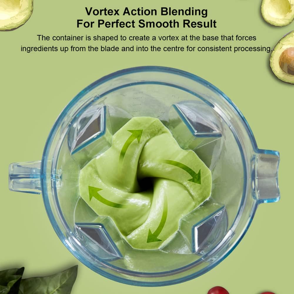 professional 2200w commercial blender with timer - Image 2