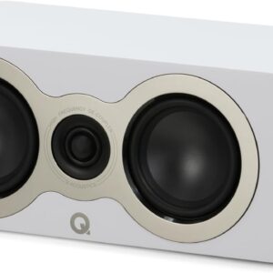 Q Acoustics 3090c Center Speaker Satin White – 2-Way Reflex Enclosure Type, 2 x 4 Mid/Bass Driver, 1 x 0.9 Tweeter – Active Speakers/HiFi Speakers for Home Theater Sound System