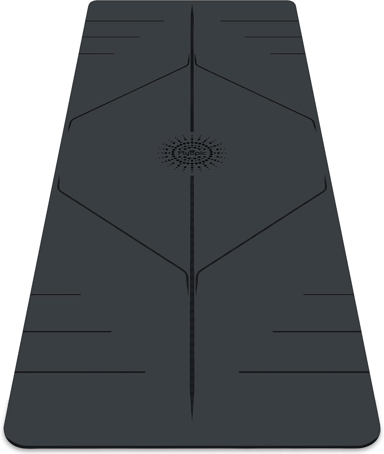 Plyopic. Ultra-Grip Pro Yoga Mat – EXTREME Non-Slip Performance - Dry Grip & Wet Grip - Alignment Lines - Comfortable & Sweat Resistant - For Yoga, Pilates, Exercise, Workout, Bikram & Hot Yoga