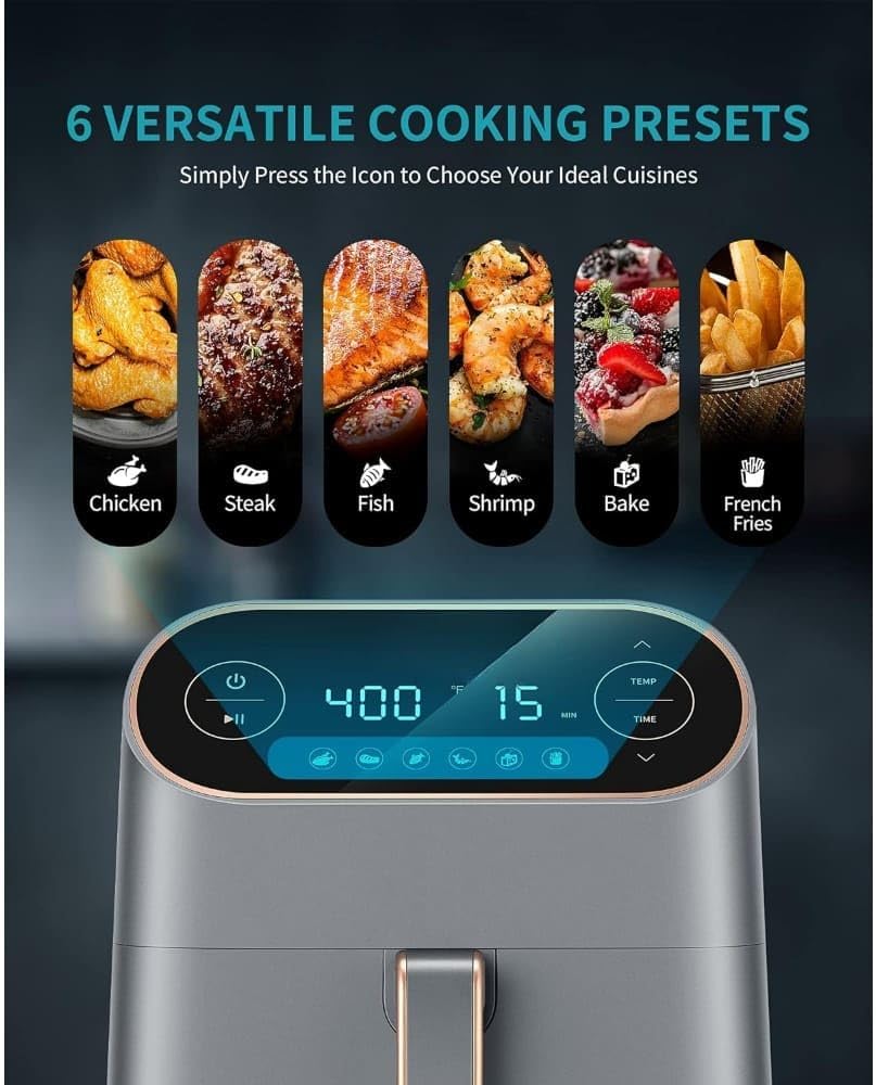 Extra-Large 9-Quart 6-in-1 Air Fryer Oven with LCD Touch Control - Image 5