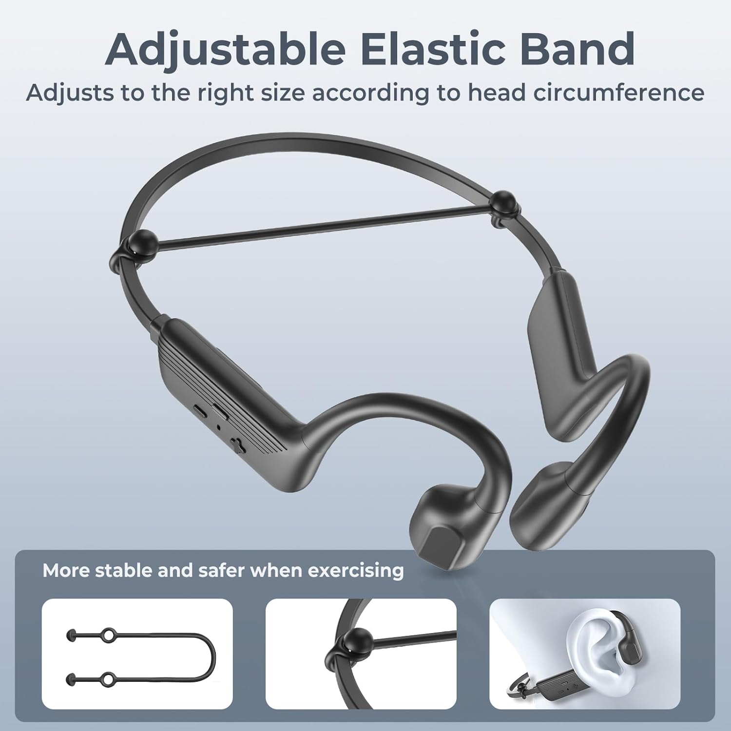 2025 New Bone Conduction Headphones, Open-Ear Wireless Bluetooth 5.4 Swimming Headphones, 32G Memory Sports Earbuds, 10Hrs Playtime,IP68 Waterproof Earbuds for Sports, Running, Cycling - Image 8