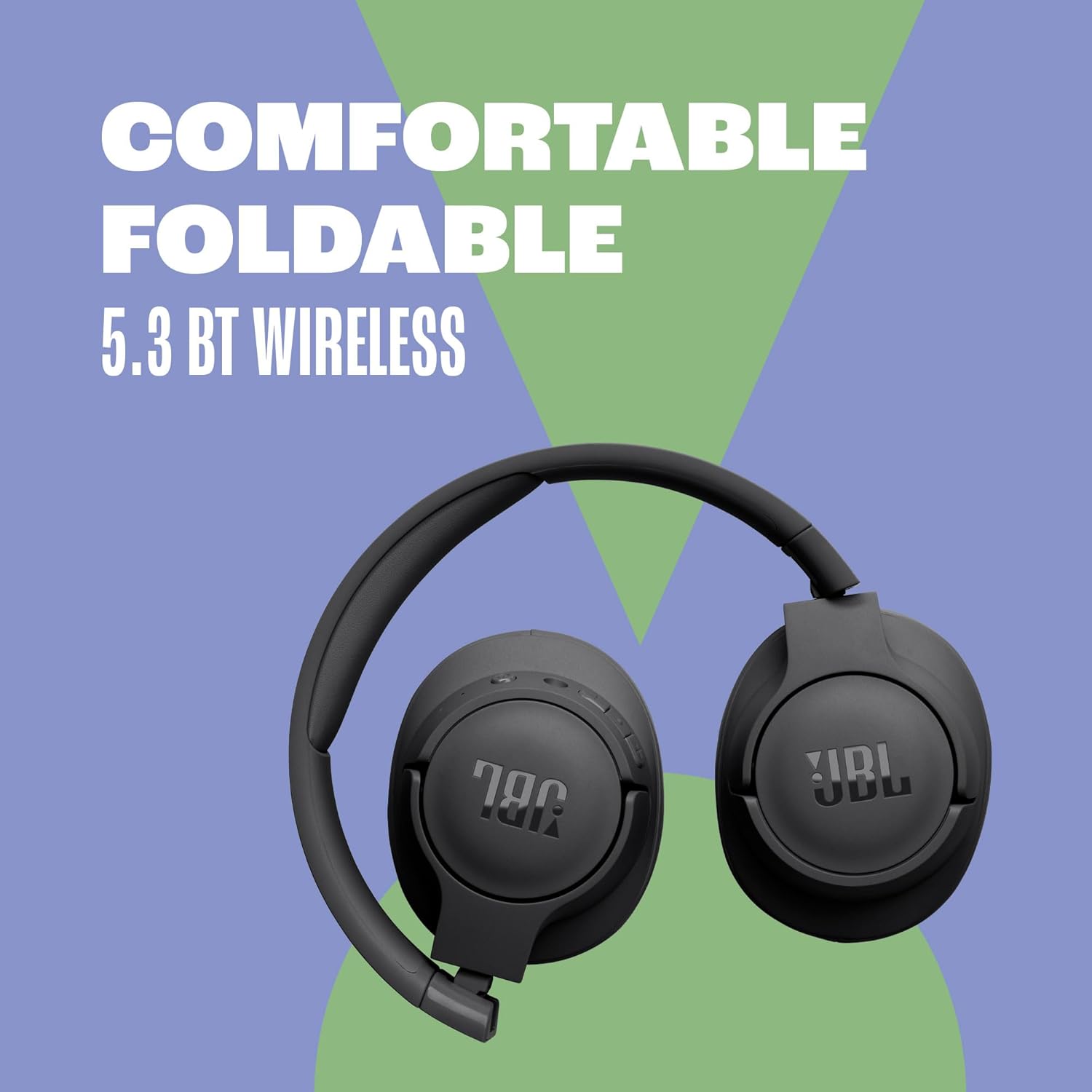 JBL Tune 720BT - Wireless Over-Ear Headphones with JBL Pure Bass Sound, Bluetooth 5.3, Up to 76H Battery Life and Speed Charge, Lightweight, Comfortable and Foldable Design (Black) - Image 4