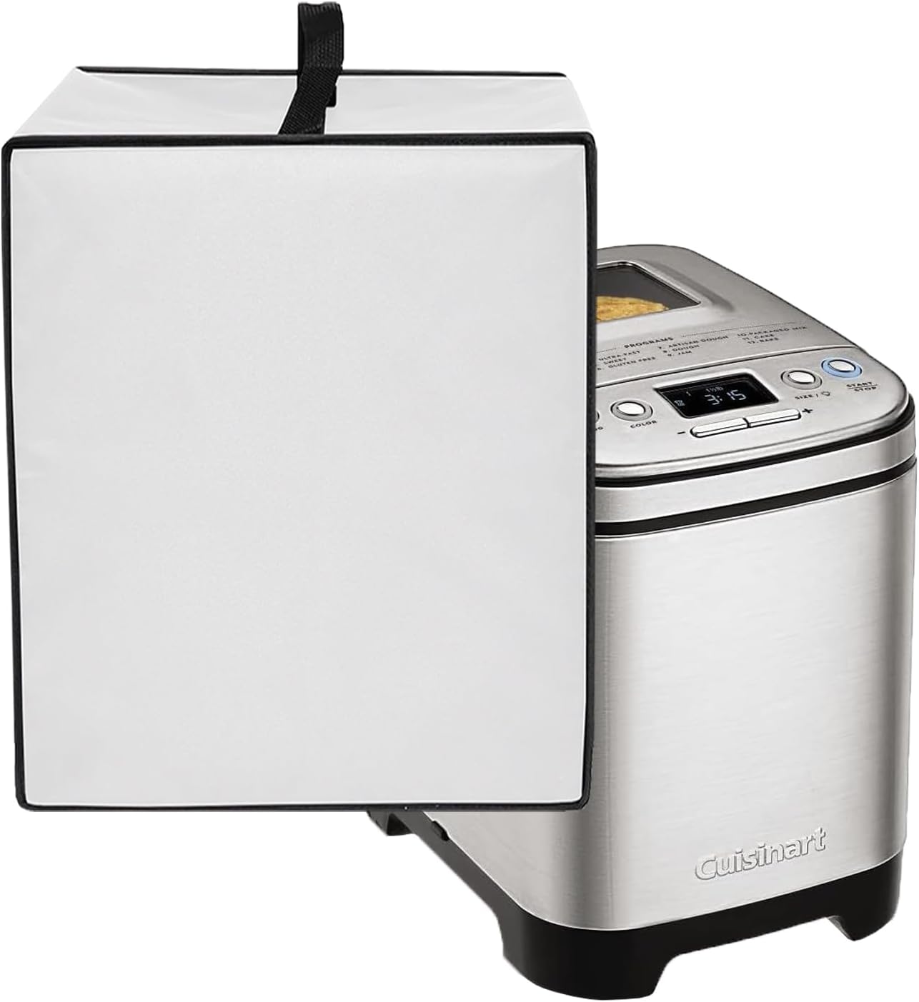 Bread Maker Machine Cover for Cuisinart Bread Maker Machine, Heavy Duty Waterproof Protective BreadMachine Cover Compatible for Cuisinart Compact and Automatic Bread MakerMachine CBK-110P1 (Grey)