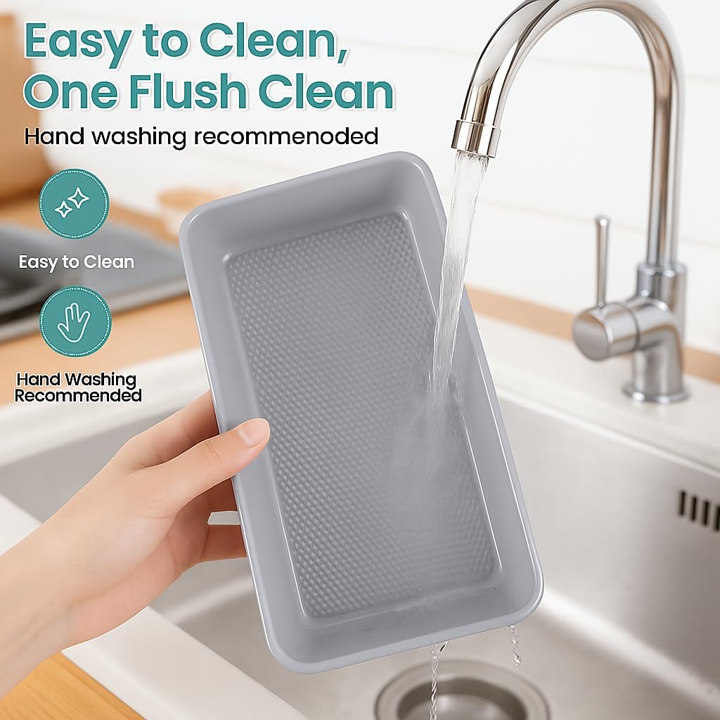 21-pieces Stackable Nonstick Bakeware Set, PTFE/PFOA/PFOS Free Baking Pans Set with Silicone Cup, Oven Mitt, Complete Kitchen Baking Kit for Cake & Loaf, Cookies, Cupcakes - Image 9