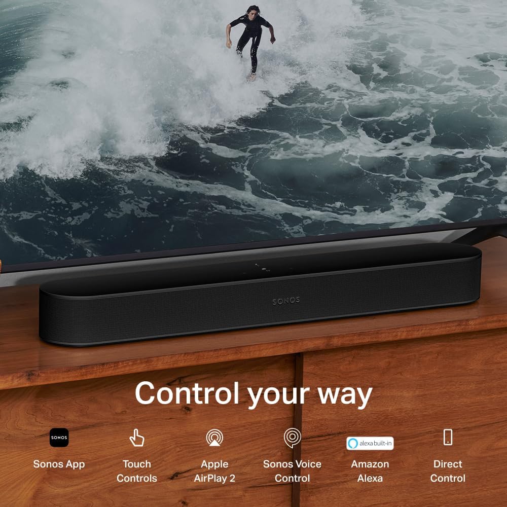 Sonos Beam Gen 2 - Black - Soundbar with Dolby Atmos - Image 6