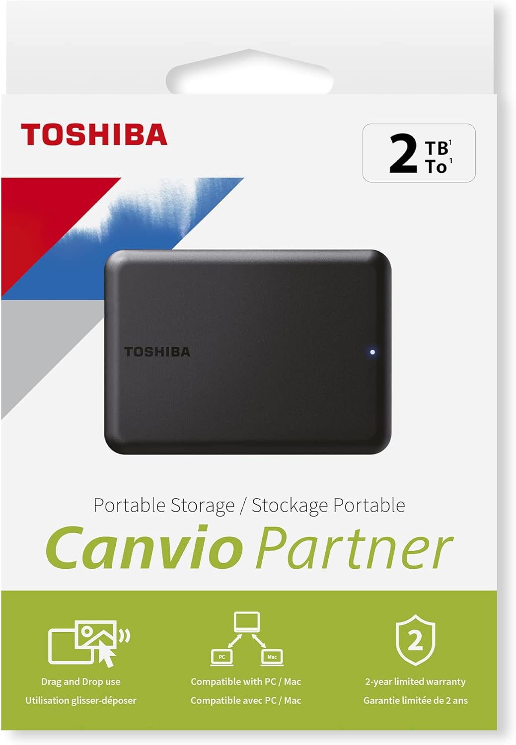 Toshiba Canvio Partner 2TB Portable 2.5’’ External Hard Drive, USB 3.2, Mac & Windows Compatible. Xbox, PS4, PS5 - Image 9