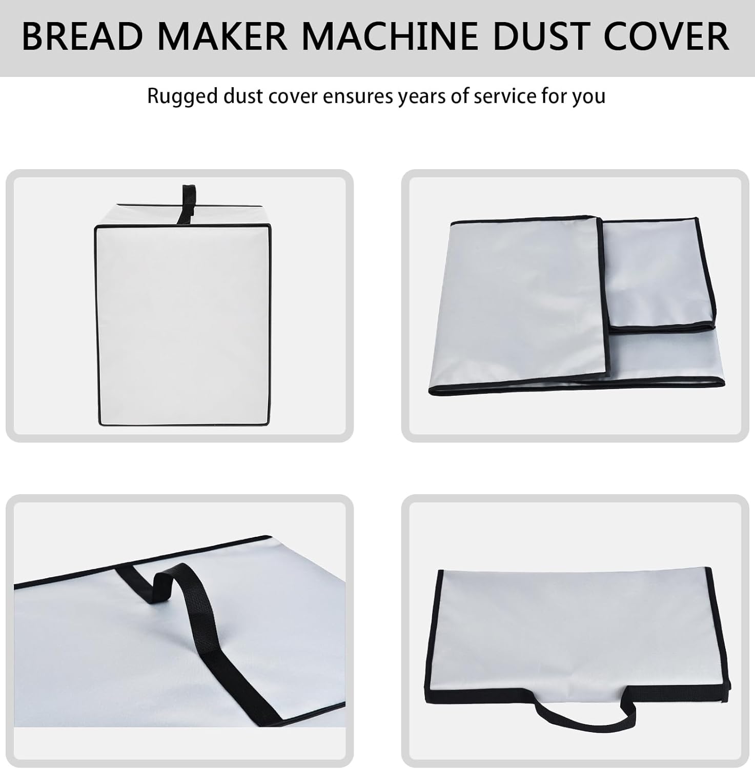 Bread Maker Machine Cover for Cuisinart Bread Maker Machine, Heavy Duty Waterproof Protective BreadMachine Cover Compatible for Cuisinart Compact and Automatic Bread MakerMachine CBK-110P1 (Grey) - Image 7