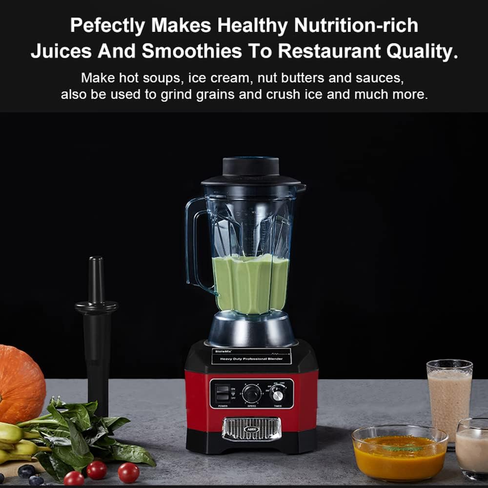 professional 2200w commercial blender with timer