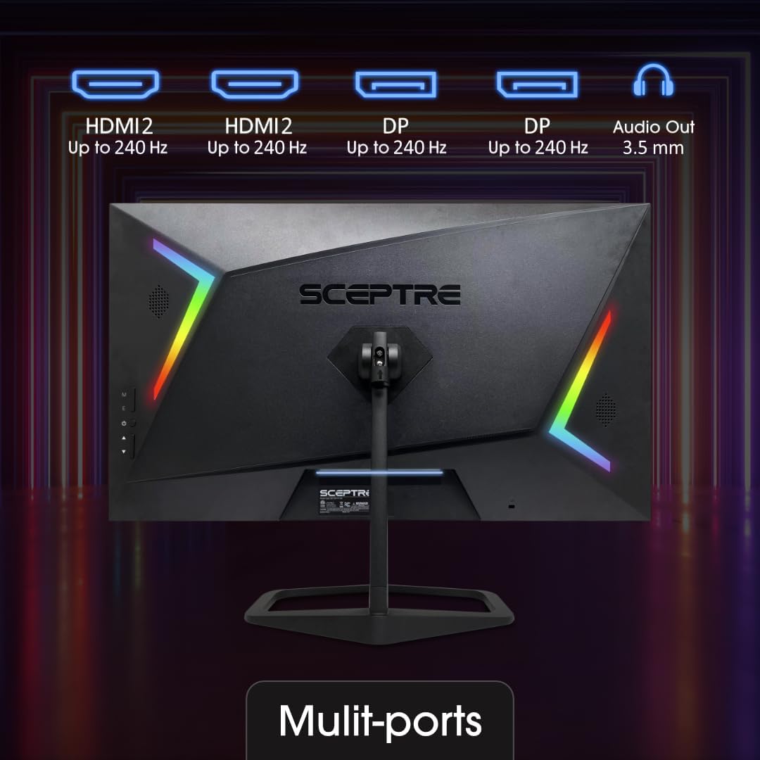 Sceptre 27 inch 240Hz Gaming Monitor AMD FreeSync Premium HDMI DisplayPort Build-in Speakers Machine Black 2024 (FWD240 Series) - Image 5