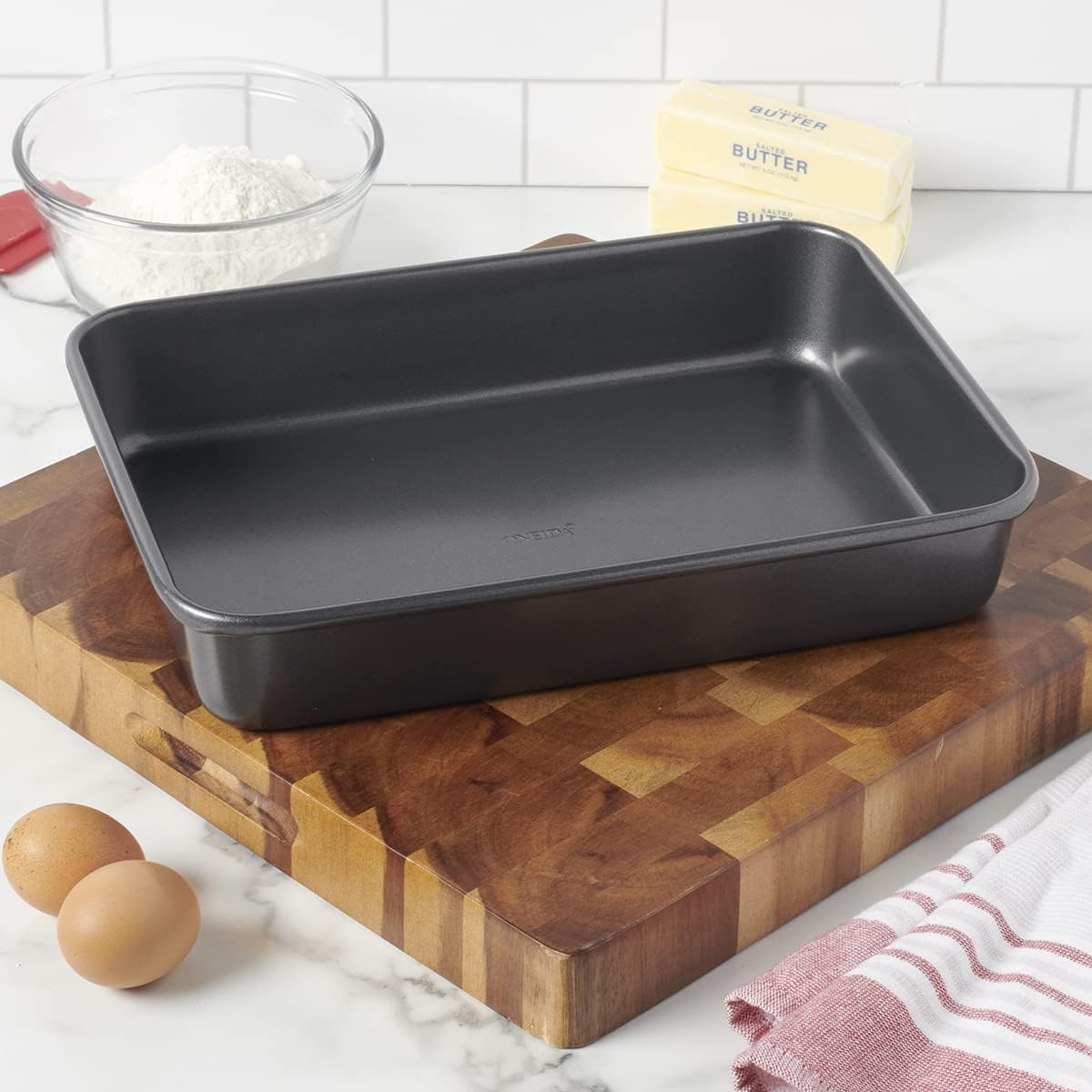 Oneida Select 10 Piece Nonstick Metal Bakeware Set, High-Performance & Dishwasher Safe,Silver - Image 4