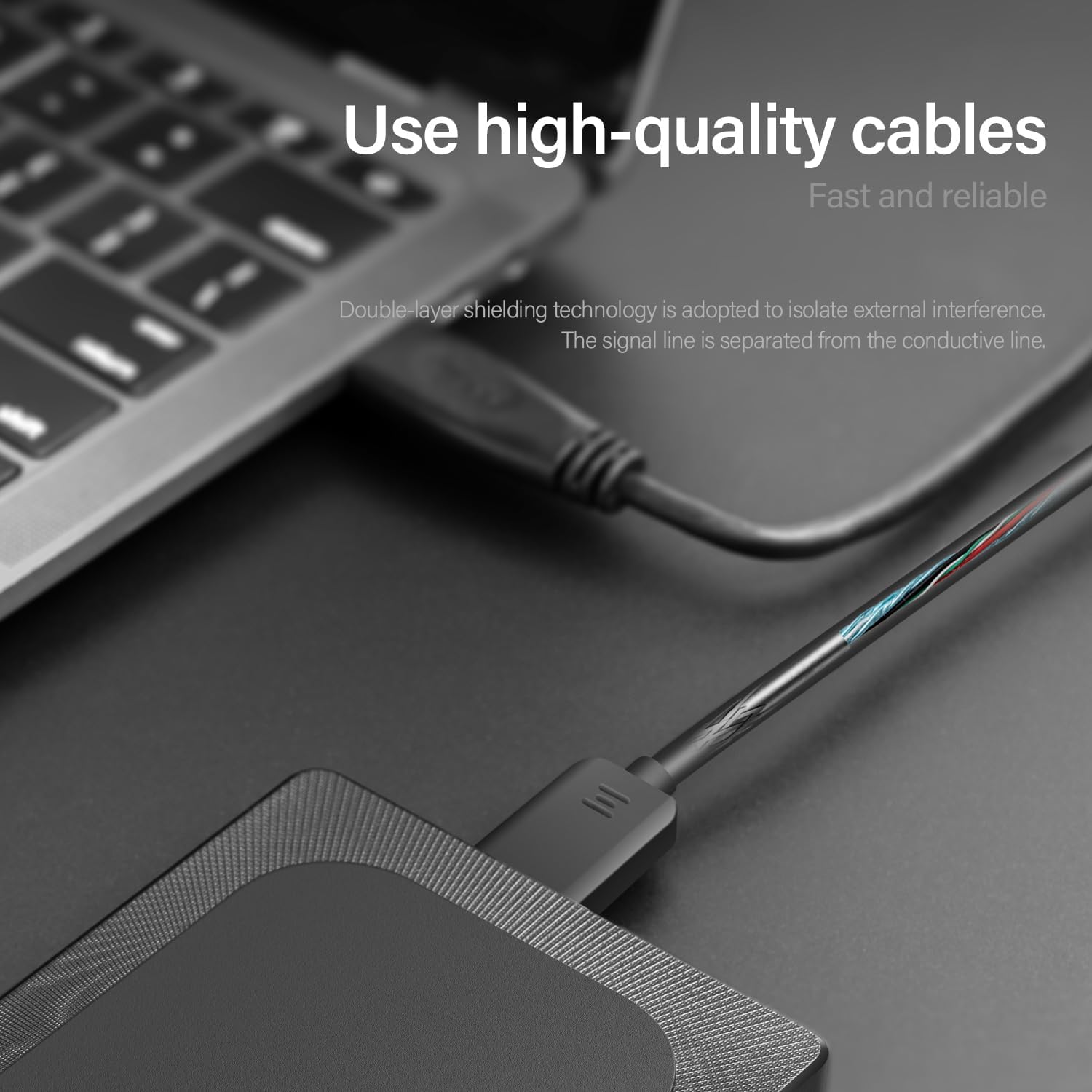 500GB External Hard Drive Ultra Slim Portable HDD-USB 3.0 for PC, Mac, Laptop, PS4, Xbox one,Xbox 360 HD-A4 - Image 7