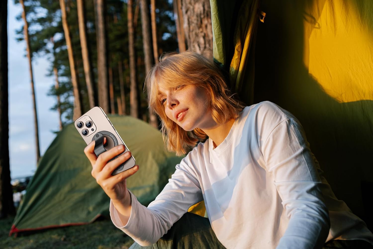 for MagSafe Phone Grip for iPhone - Magnetic Phone Ring Holder Detachable for iPhone 17 - Comfortable Finger Phone Ring Grip for Apple 16/15/14/13/12,Black - Image 6