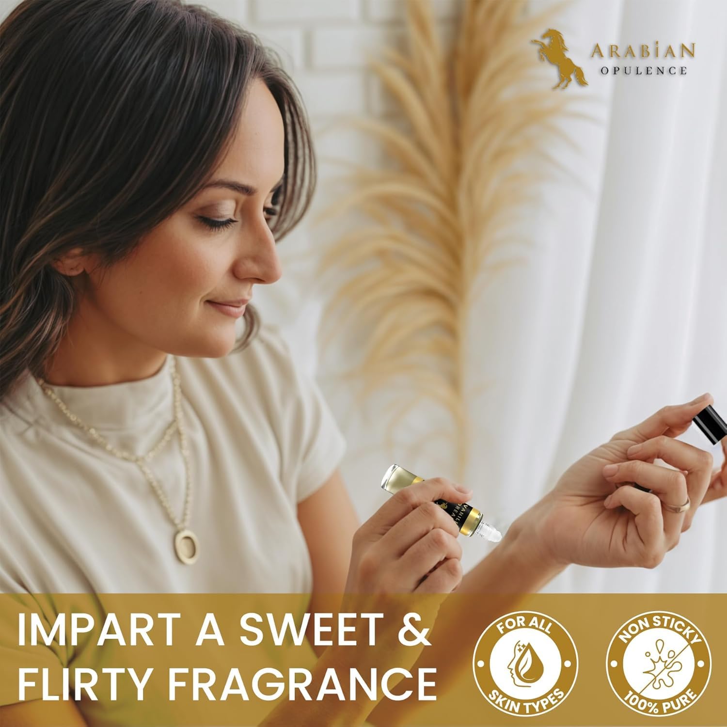 Arabian Opulence FR99 Vanilla Dreams Roll-on Perfume Oil for Women, Luxurious and Concentrated Long Lasting Perfume Oil, Alcohol-Free Travel Size Body Scent for All-Day Freshness (15ml) - Image 7
