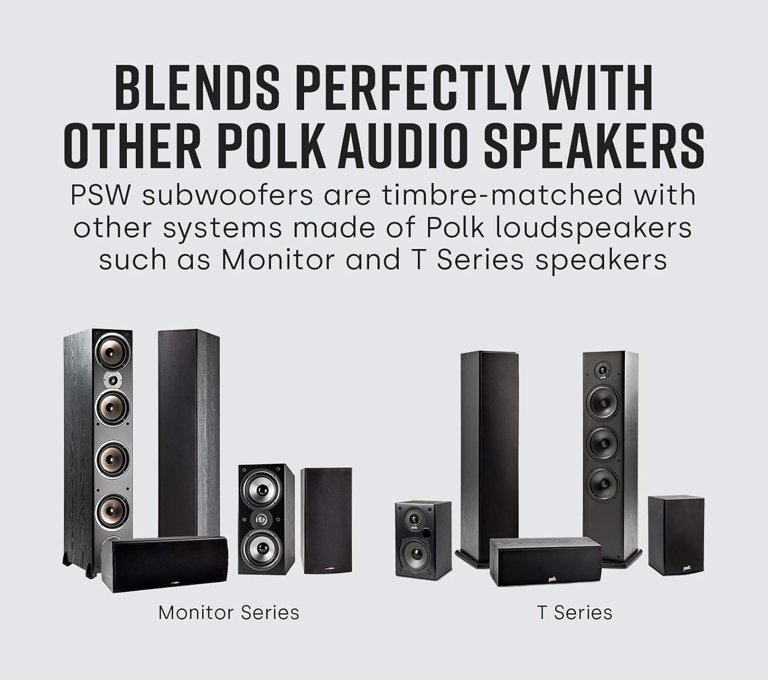 Polk Audio PSW10 10" Powered Subwoofer Home Audio – Power Port Tech, Up to 100 Watts, Big Bass in Compact Design, Easy Setup with Home Theater, Timbre-Matched with Monitor & T-Series Polk Speakers - Image 6