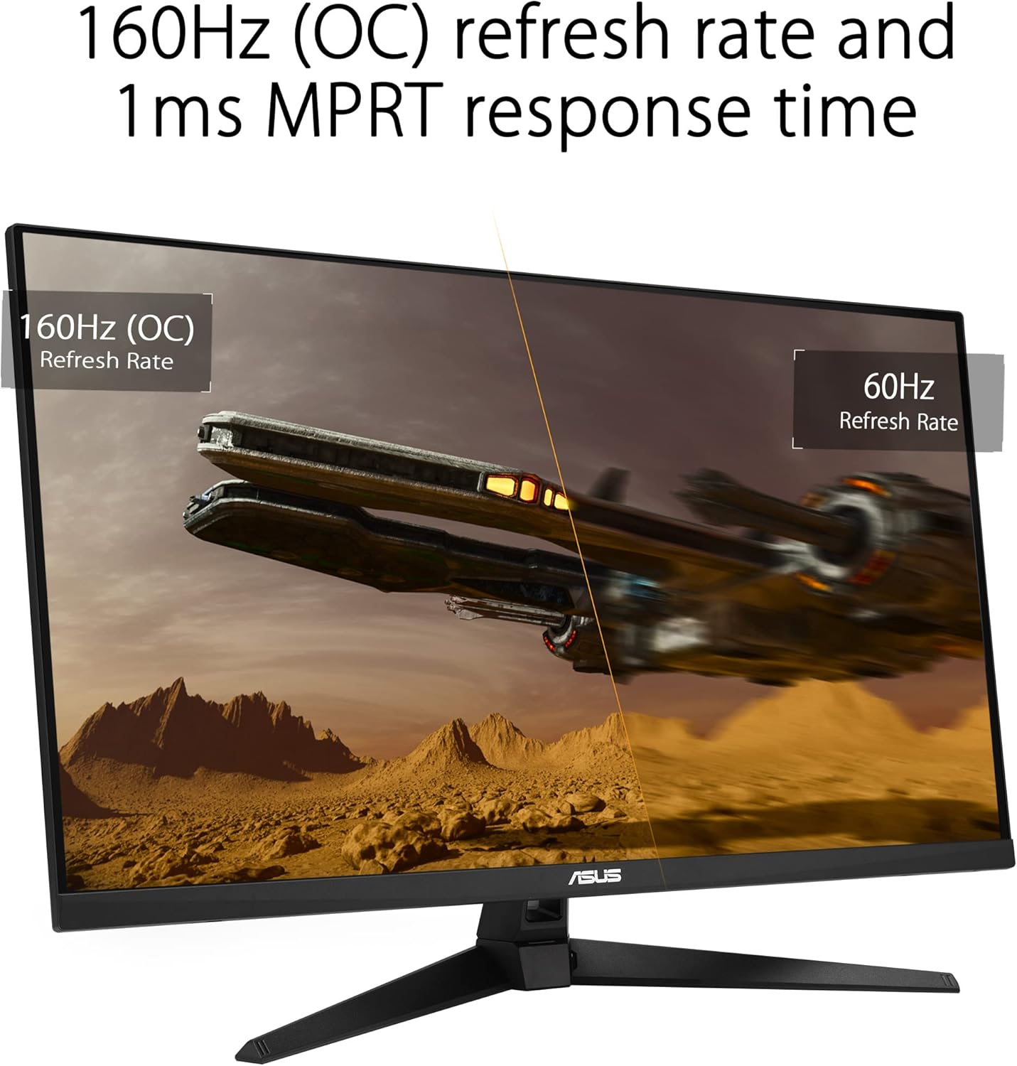 ASUS TUF Gaming 32” (31.5” viewable) 4K HDR DSC Gaming Monitor (VG32UQA1A) - UHD (3840 x 2160), 160Hz, 1ms, Extreme Low Motion Blur Sync, Freesync Premium, HDMI2.1, Speakers, 120% sRGB, DisplayHDR 400 - Image 3