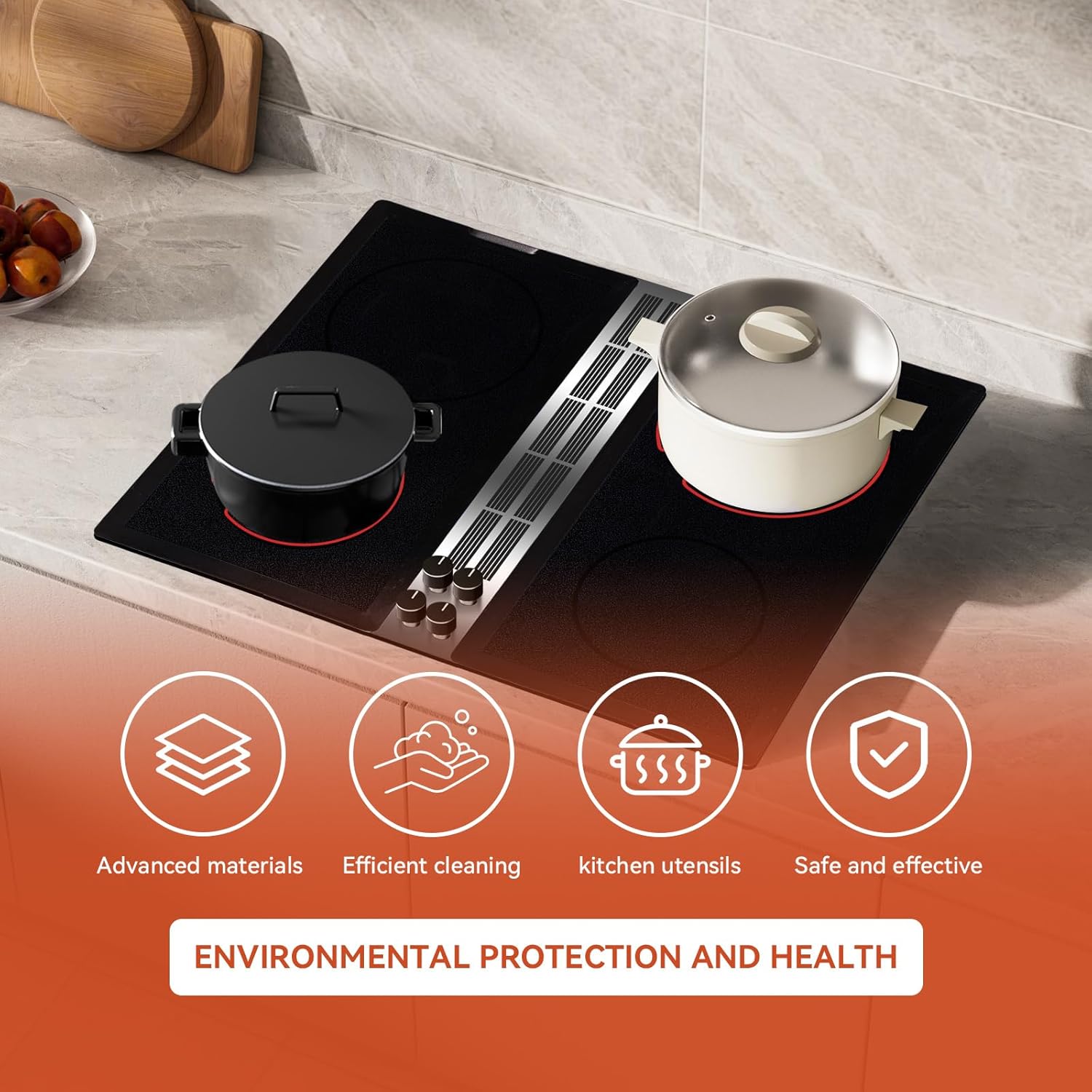 A122B Electric Slide-in Ranges, with Ceran glass-ceramic surface, Compatible with Jenn-Air Designer Series cook-tops and ranges, Black, similar to JEA8120ADB - Image 6