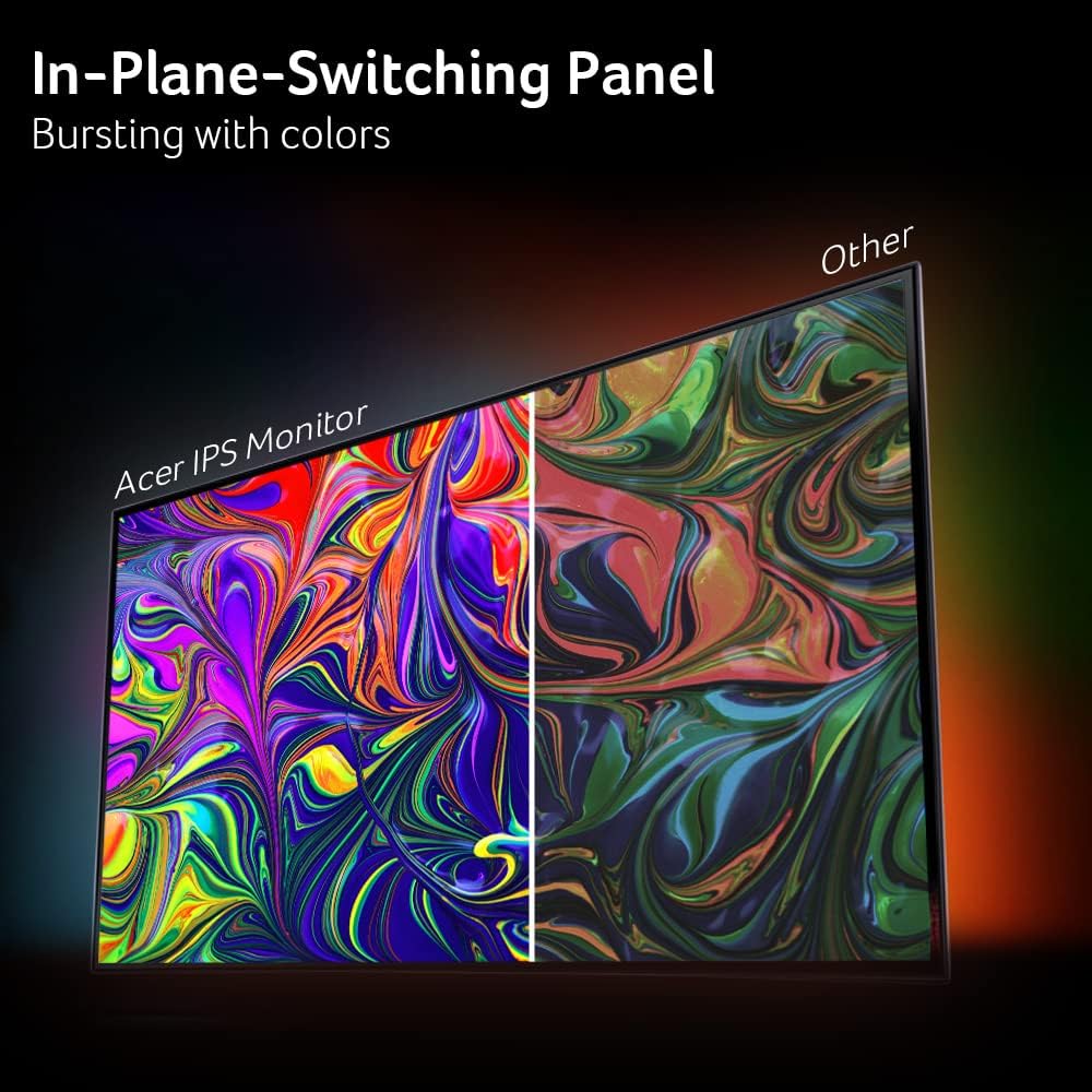 Acer R270 G0bi 27" IPS Full HD (1920 x 1080) Ultra-Thin Gaming Office Monitor | Adaptive-Sync Support (FreeSync Compatible) | Up to 120Hz Refresh | 1ms (VRB) | 99% sRGB | Tilt | HDMI & VGA Ports - Image 6