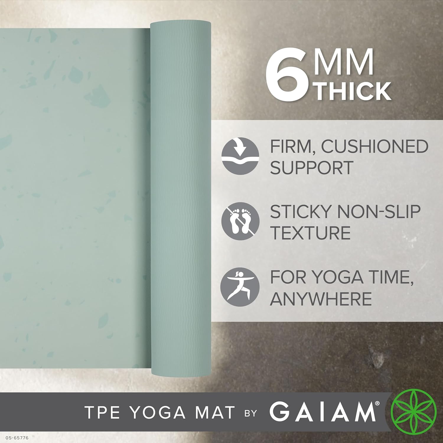 Gaiam Yoga Mat Performance TPE Exercise & Fitness Mat for All Types of Yoga, Pilates & Floor Exercises - Image 2
