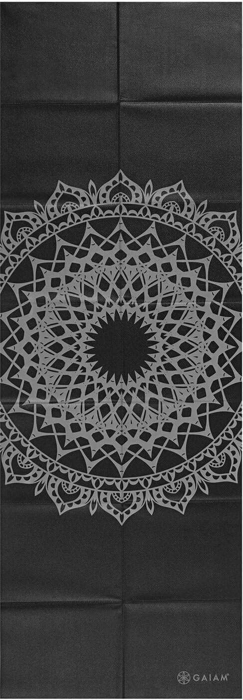 Gaiam Yoga Mat Folding Travel Fitness & Exercise Mat | Foldable Yoga Mat for All Types of Yoga, Pilates & Floor Workouts, Midnight Marrakesh, 2mm - Image 2