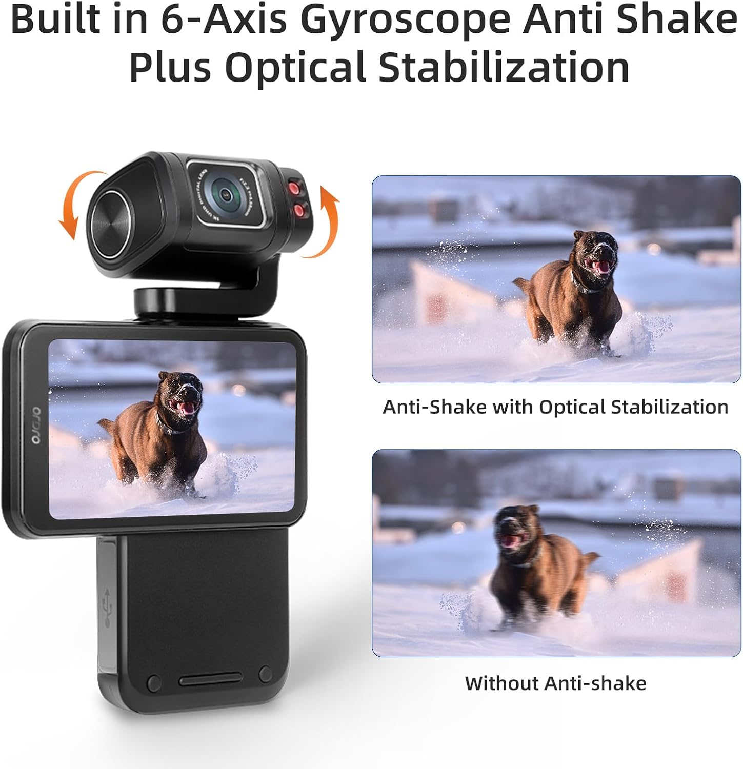 ORDRO M3 Handheld Digital Camera, 5K Video Camcorder 48MP 4K/60fps, 3.5'' Flippable Screen 3250mAh Battery WiFi IR Night Vision Camera for YouTube Vlogs w/64G Card - Image 8