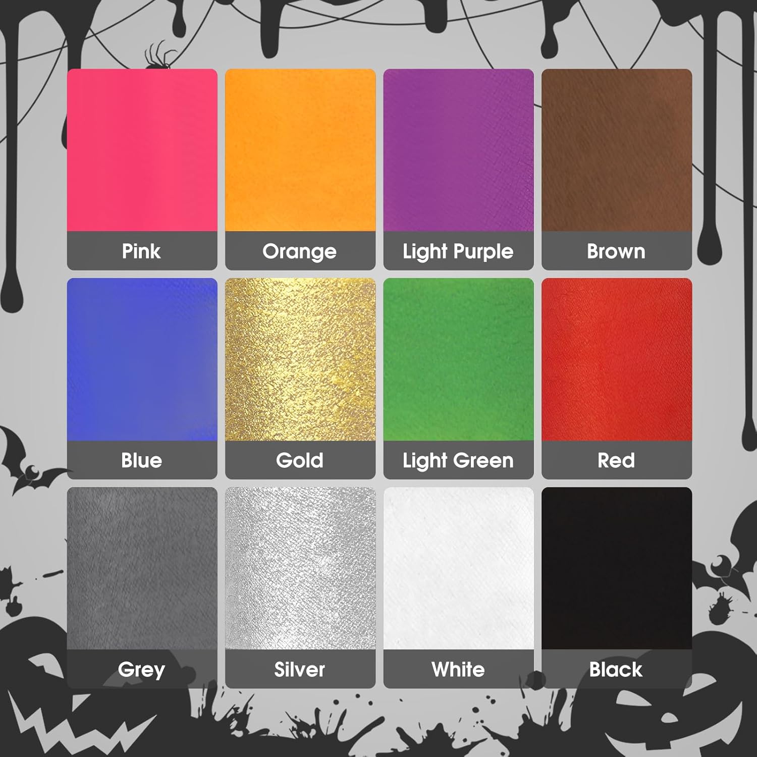 BOBISUKA White Face Body Paint Liquid Texture Washable Non Toxic Facepaint Fast Drying Foundation Makeup for Halloween Clown Skeleton Skull Cosplay SFX Costume Party Large Capacity(130ml) - Image 8