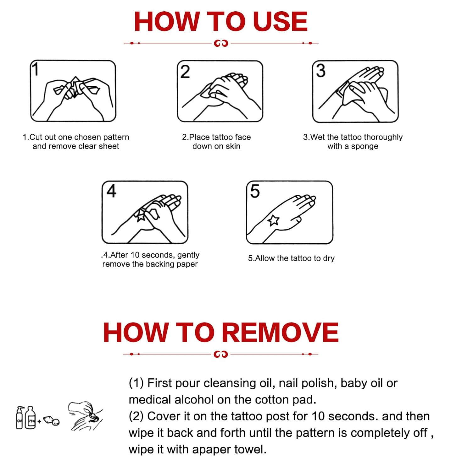 Fake Blood Halloween Makeup Kit With Waterproof Scar Wound Tattoo Stickers (13 Pieces) - Image 3