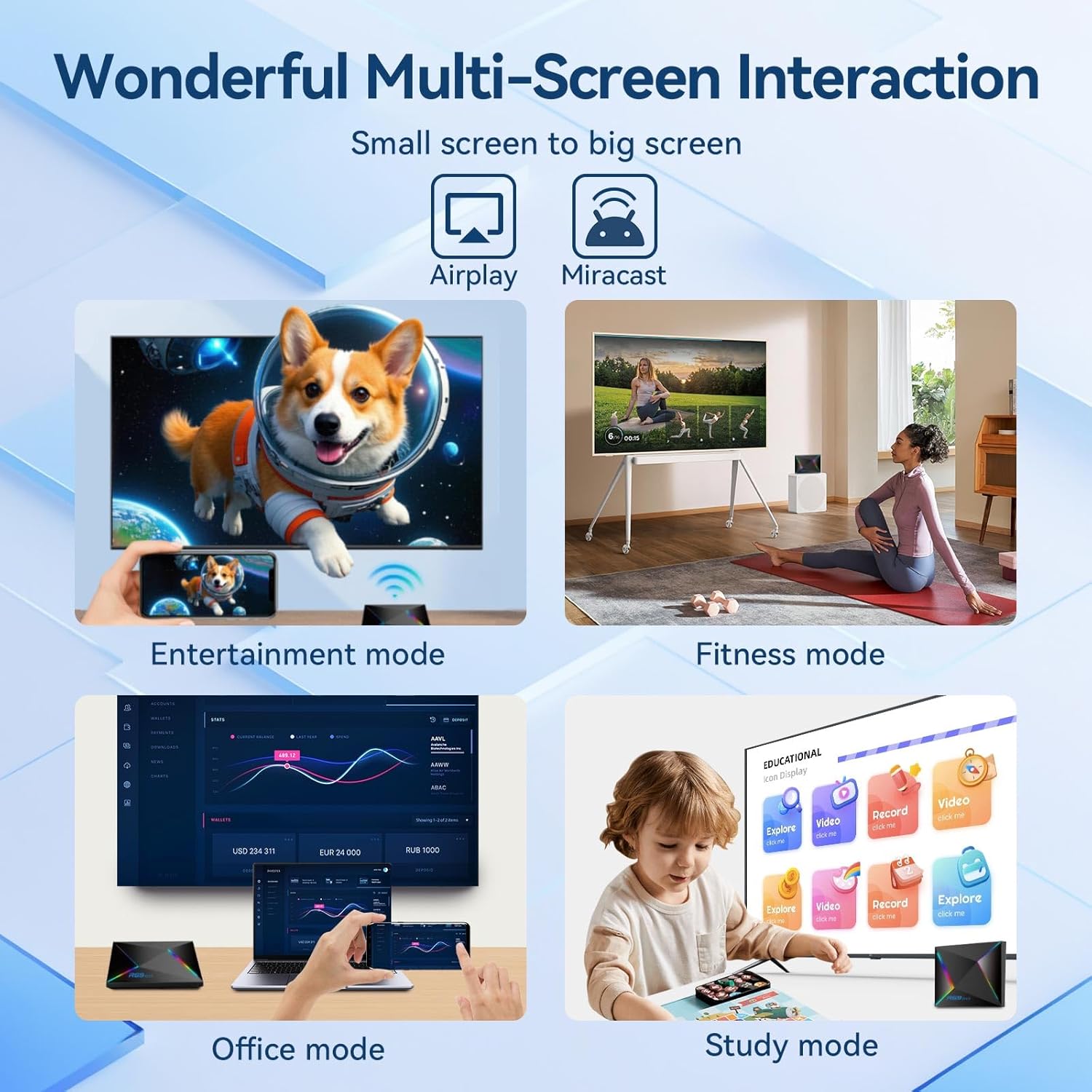 Android 14 TV Box 2025 4GB RAM 32GB ROM TV Box Android 4K 8K WIFI6 1000M Ethernet R69 Plus Smart Box for tv BT5.0 USB 3.0 HDR10+ 2.4G 5.8G Dual WiFi H728 Octa-core with Mini Wireless Keyboard - Image 7