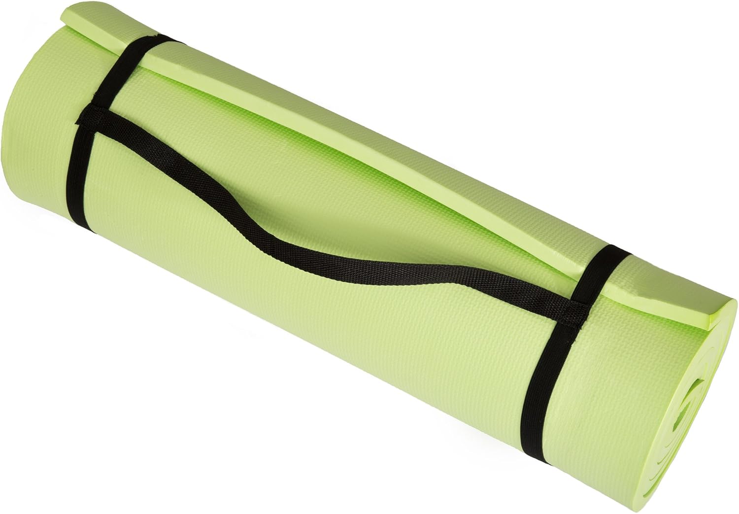 Thick Yoga Mat - Double Sided 1/2-Inch Workout Mat - 72x24-Inch Exercise Mat for Home Gym Fitness or Pilates with Carrying Strap by Wakeman