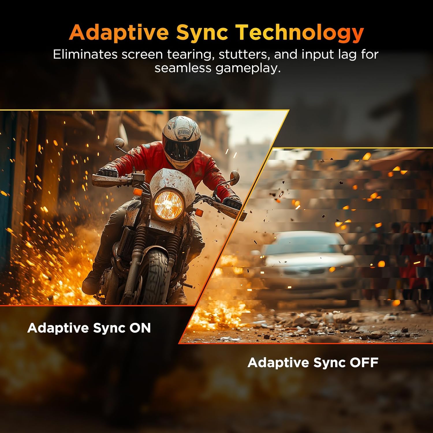 KOORUI 25 Inch Curved Gaming Monitor 240Hz FHD 1080P Computer Monitor, 1500R 1ms MPRT Display, Adaptive Sync, 90% DCI-P3,HDR, Eye Care, Tilt Adjustable, VESA 75x75mm, Black,G2511XC - Image 4