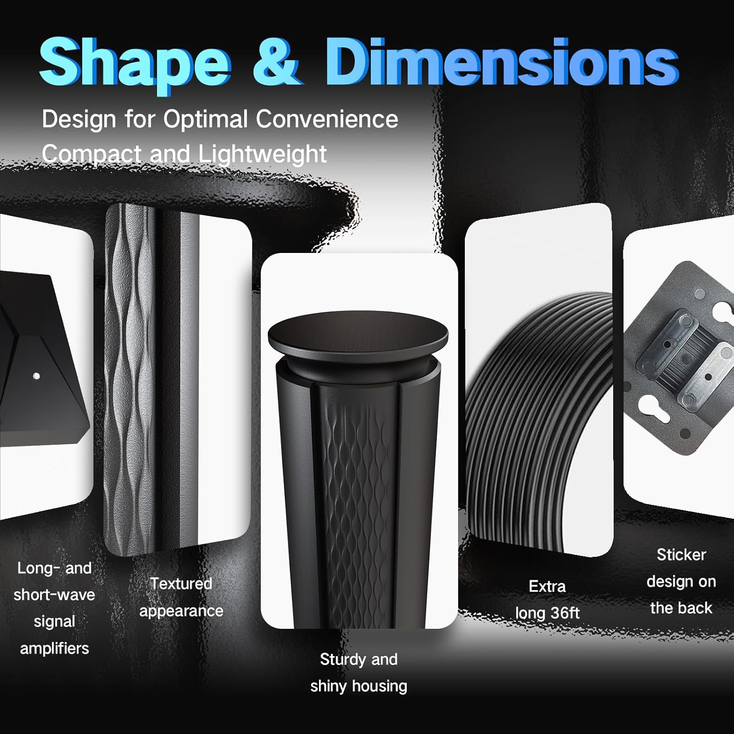 2025 Upgraded TV Antenna Up 2800+ Miles Range, Digital Best Antenna for Smart Tv Indoor/Outdoor 4k Local Channels, Amplified HDTV Antenna Long Range with Amplifier Signal Booster/Thic Cable (Large-X) - Image 6