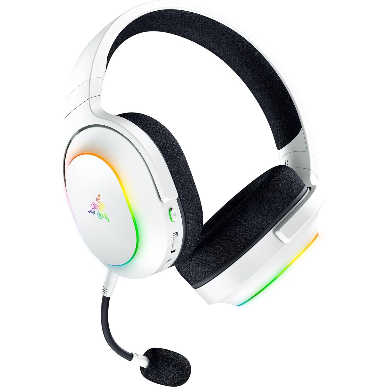 Razer Barracuda X Chroma Wireless Gaming Headset: 2.4GHz Wireless & Bluetooth - Lightweight - Chroma RGB - 40mm Drivers - Cardioid Mic - 70 Hr Battery - for PC, Mac, PS5, Switch 2, Smartphone - White - Image 10
