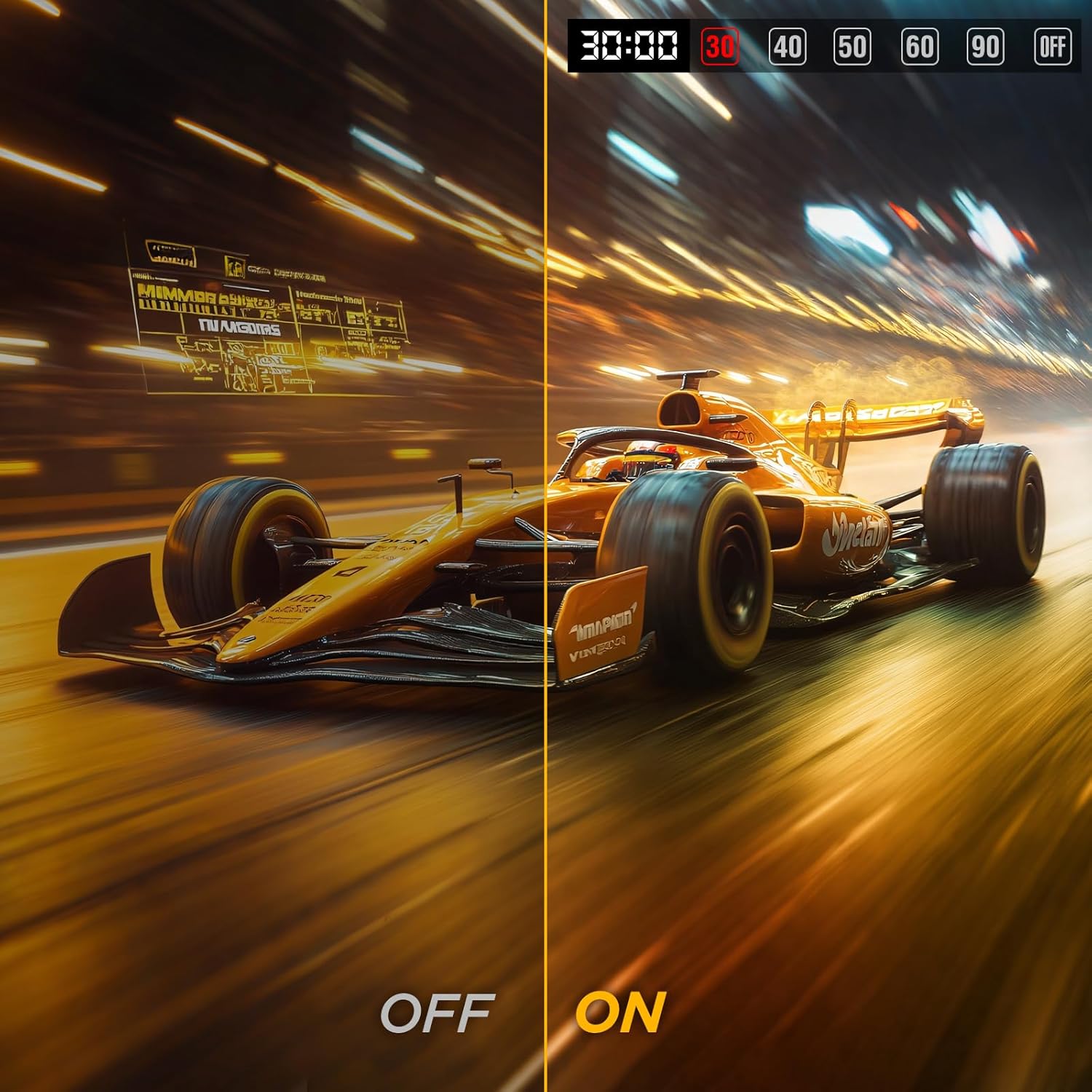 KOORUI 25 Inch Curved Gaming Monitor 240Hz FHD 1080P Computer Monitor, 1500R 1ms MPRT Display, Adaptive Sync, 90% DCI-P3,HDR, Eye Care, Tilt Adjustable, VESA 75x75mm, Black,G2511XC - Image 9