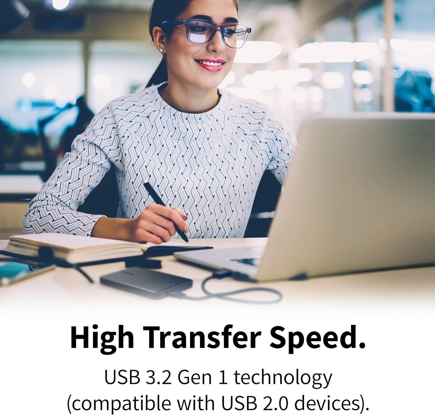 Toshiba Canvio Partner 2TB Portable 2.5’’ External Hard Drive, USB 3.2, Mac & Windows Compatible. Xbox, PS4, PS5 - Image 2